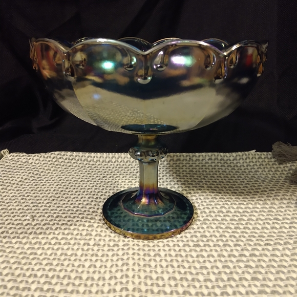Carnival Accents Carnival Glass Footed Candy Dish Poshmark
